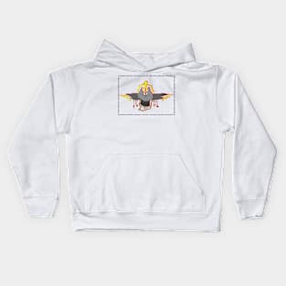 Bad Joobie (text border) Kids Hoodie